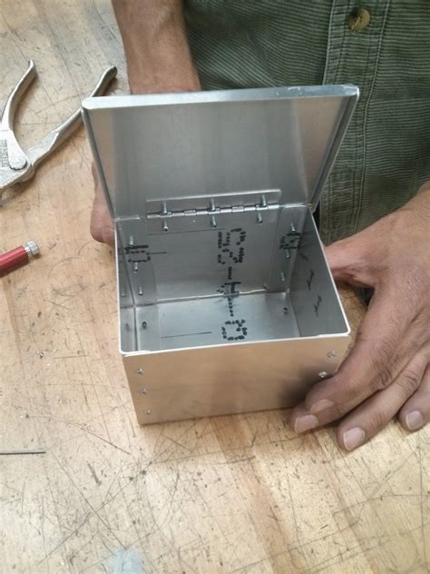 how to make steel box|how to make a metal box.